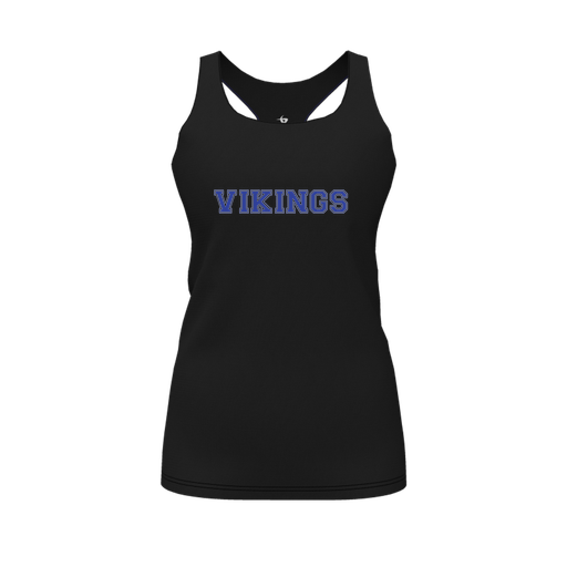 [FT0TRBBK-FYS-LOGO2] Decker Racerback Tank Top (Female Youth S, Black, Logo 2)