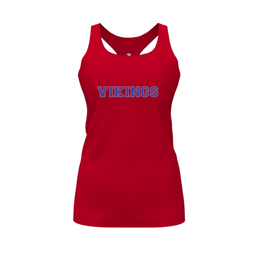 [FT0TRBRD-FYS-LOGO2] Decker Racerback Tank Top (Female Youth S, Red, Logo 2)
