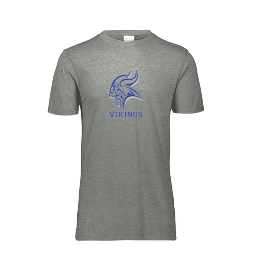 [FTSCUBGY-YS-LOGO3] Decker Youth Tri-Blend T-Shirt - Short Sleeve (Youth S, Gray, Logo 3)