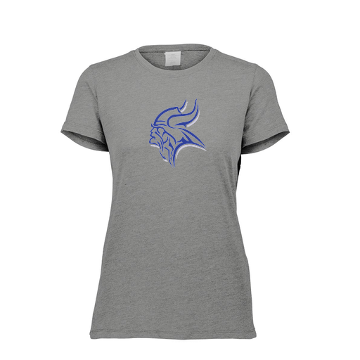[FTSCUBGY-FAXS-LOGO1] Decker Women's Tri-Blend T-Shirt - Short Sleeve (Female Adult XS, Gray, Logo 1)