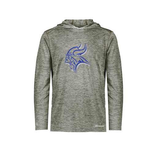 [FOLHCGGY-AS-LOGO1] Decker Men's Charge Hoodie (Adult S, Gray, Logo 1)