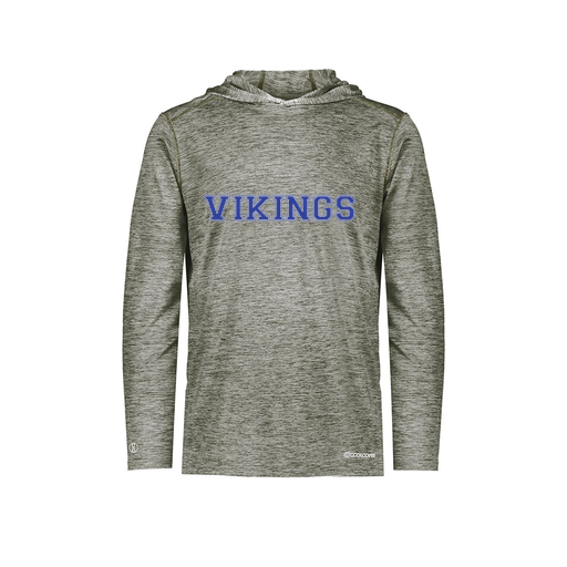 [FOLHCGGY-AS-LOGO2] Decker Men's Charge Hoodie (Adult S, Gray, Logo 2)