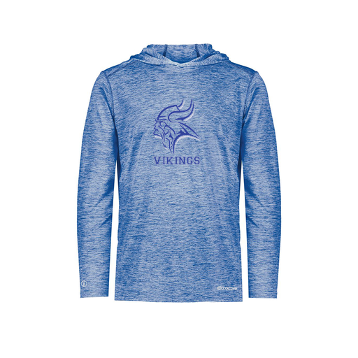 [FOLHCGRY-YS-LOGO3] Decker Youth Charge Hoodie (Youth S, Royal, Logo 3)