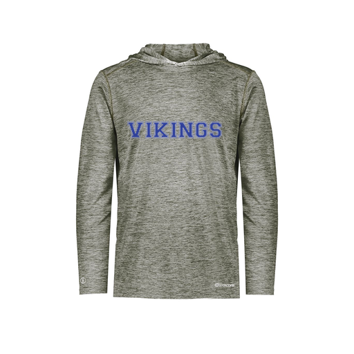 [FOLHCGGY-YS-LOGO2] Decker Youth Charge Hoodie (Youth S, Gray, Logo 2)