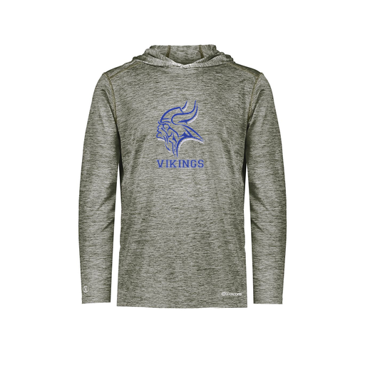 [FOLHCGGY-YS-LOGO3] Decker Youth Charge Hoodie (Youth S, Gray, Logo 3)